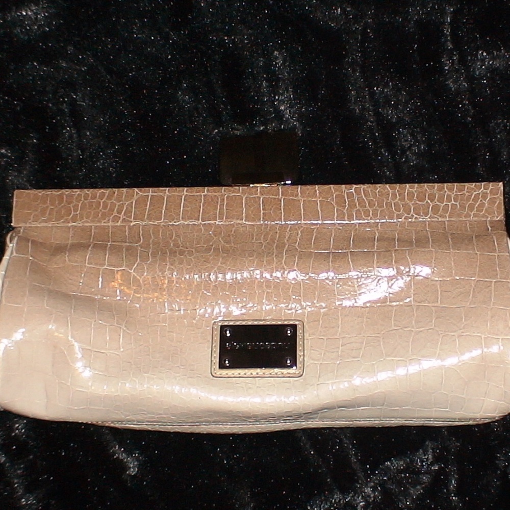 New Alexis Hudson leather clutch